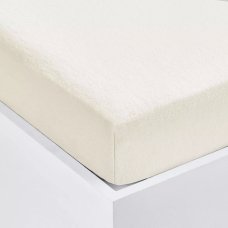 Baby Cot Terry Fitted Sheet- Cream (60 x 120 CM)